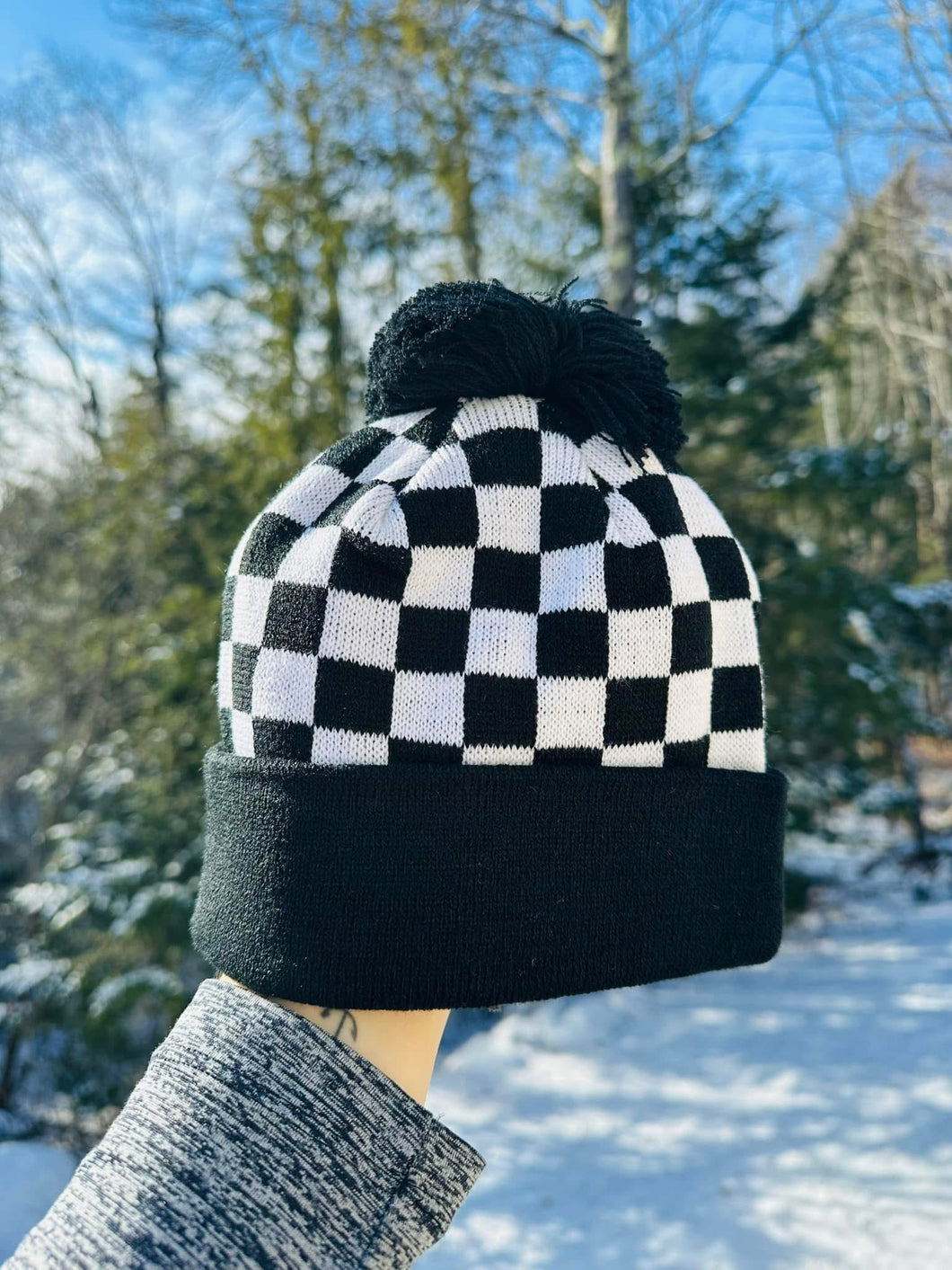 Infant Checkered Beanie